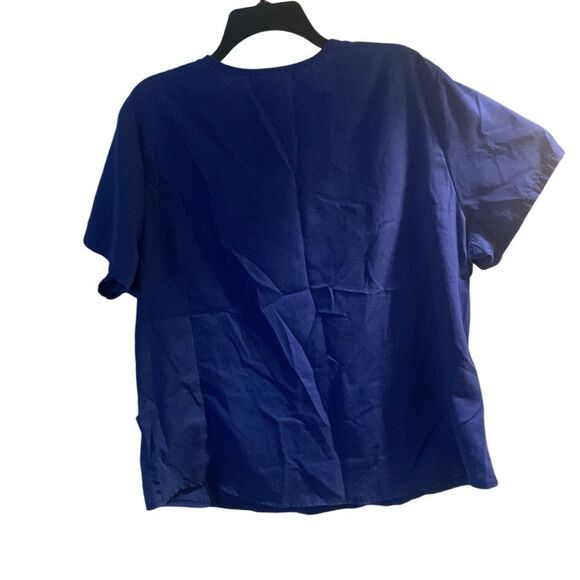 Pre Owned Women’s Scrubstar Scrub Scrubs Top in Casual Blue XL Get Comfort Style - Picture 5 of 7
